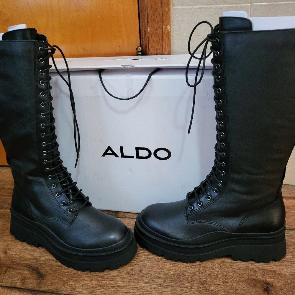 Aldo Astoha Tall Combat boots-Never worn- 8.5
